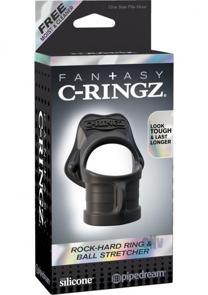 Fantasy C-Ringz Rock Hard Ring Ball Stretcher Black Sex Toy Product