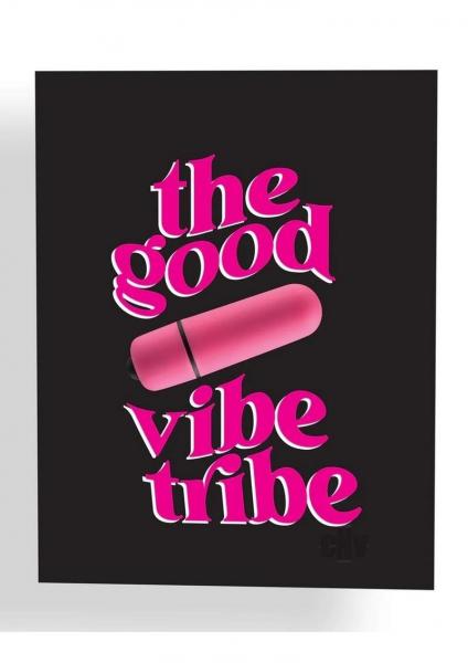 Naughty Vibes Good Vibe Tribe Greeting Card