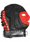 Rouge Mask W/d Ring And Lock Strap Blk/red Sex Toy Product