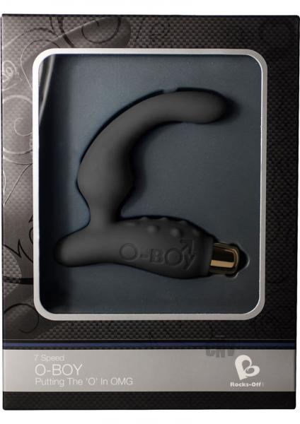 O Boy 7 Speed Waterproof Prostate Stimulator - Black Sex Toy Product