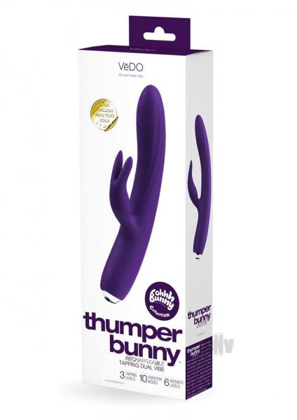 Vedo Thumper Bunny Rechargeable Dual Vibe Deep Purple