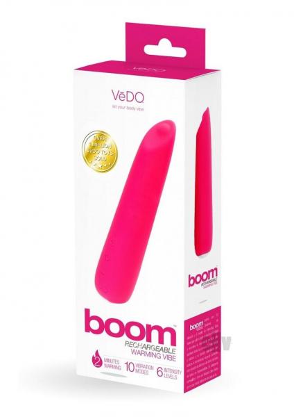 Vedo Boom Rechargeable Ultra Powerful Vibe - Pink