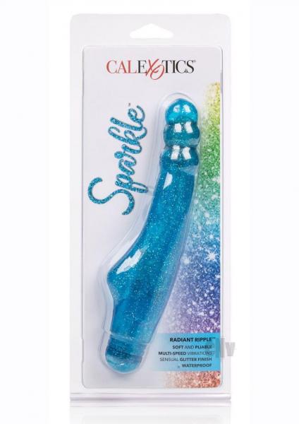 Sparkle Radiant Ripple Blue Vibrator Sex Toy Product