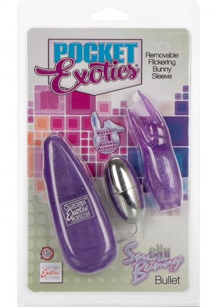 Pocket Exotics Snow Bunny Bullet Purple Vibrator Sex Toy Product