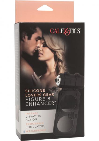 Silicone Lovers Gear Figure 8 Enhancer Black Sex Toy Product