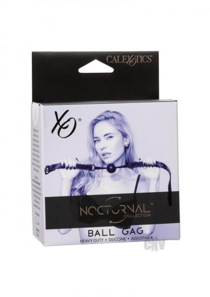 Nocturnal Collection Silicone Ball Gag - Black