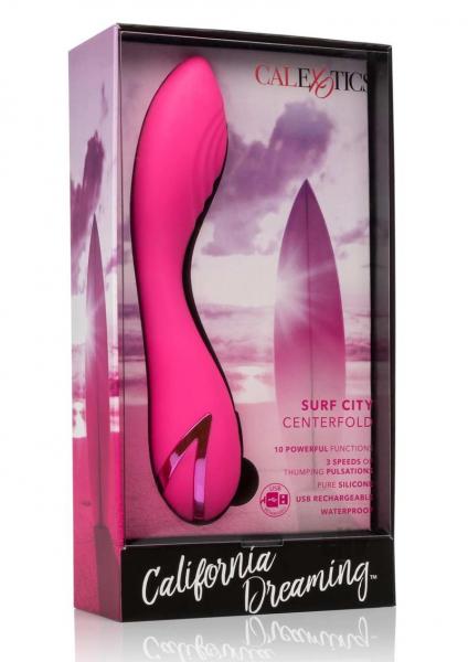 California Dreaming Surf City Centerfold Pink Vibrator Sex Toy Product