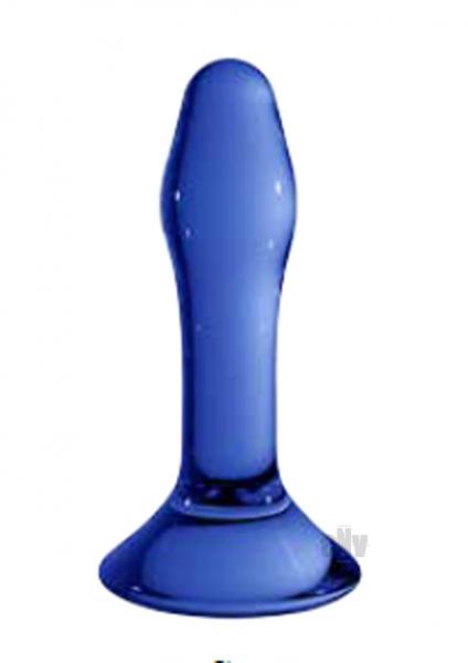 Chrystalino Star Blue Glass Butt Plug Sex Toy Product