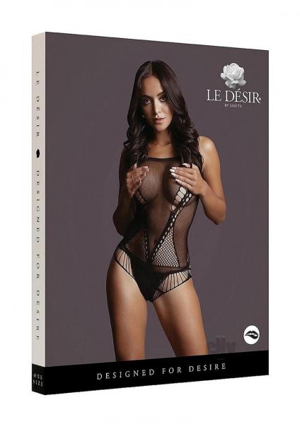 Shots Le Desir Contrast Net Teddy Os Black