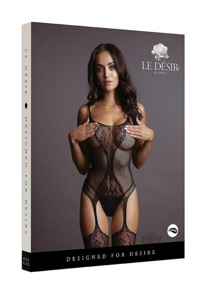 Fishnet And Lace Bodystocking