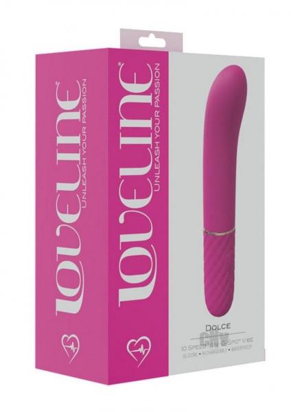 Loveline Dolce 10 Speed Mini-g-spot Vibe Silicone Rechargeable Waterproof Pink