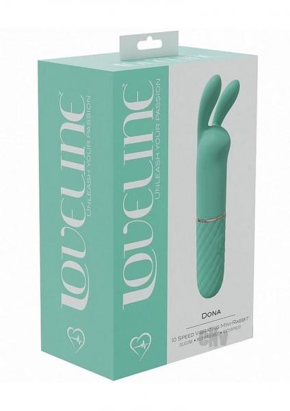 Loveline Dona 10 Speed Vibrating Mini-rabbit Silicone Rechargeable Waterproof Green