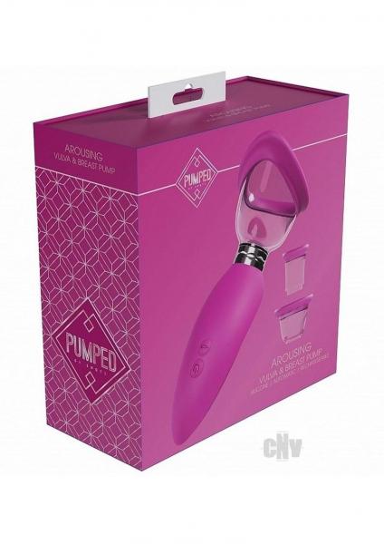 Pumped Arousing Automatic Rechargeable Vulva & Breast Pump Pink