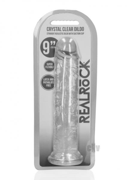 Realrock Straight Realistic 9 In Dildo Transparent
