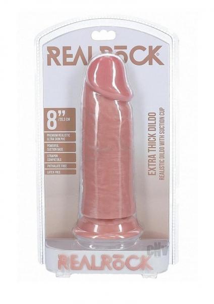 Realrock Extra Thick 8 In. Dildo Beige