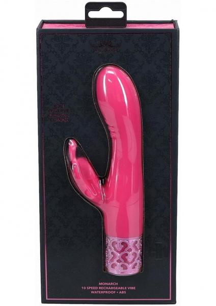Royal Gems Monarch Silicone Rechargeable Vibrator Pink