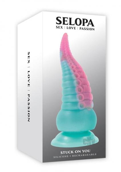 Selopa Stuck On You Rechargeable Vibrating Dildo Silicone Multicolor