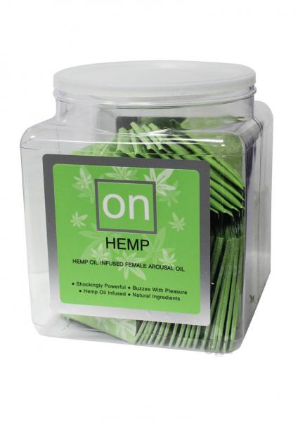 On Hemp Oil Infused Female Arousal Oil - Tub Of 75 Single Use Ampoule