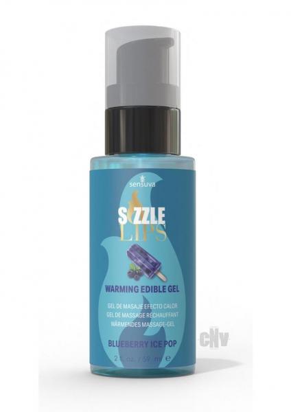 Sizzle Lips Warming Gel Blueberry Ice Pop 2 Oz