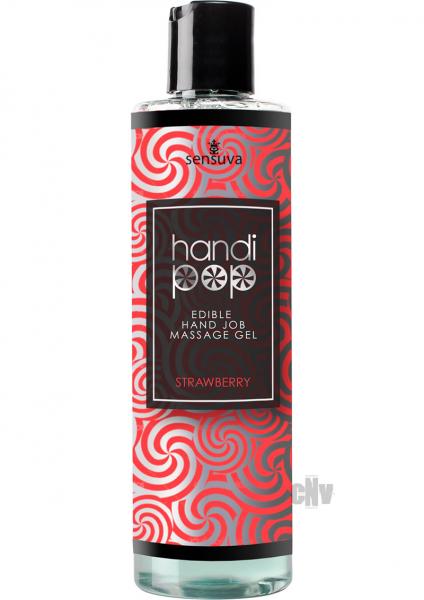 Handipop Massage Gel Strawberry 4.2oz Sex Toy Product