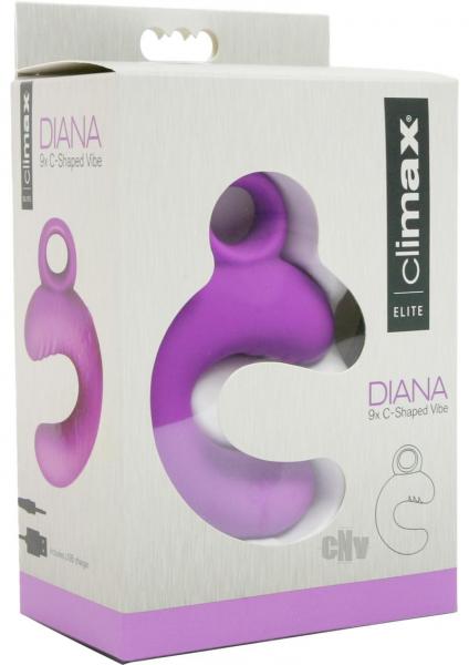 Climax Elite Diana C Shaped Vibe Purple Sex Toy Product