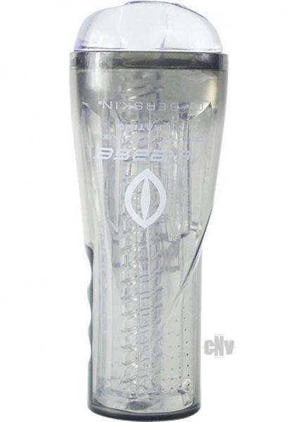 Cyberskin Release Deep Pussy Stroker Clear Sex Toy Product