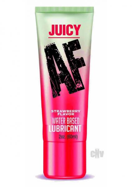 Juicy Af Water-based Lube - Strawberry 2 Oz