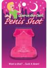 Glow In The Dark Penis Shot Glass Pink Sex Toy Product