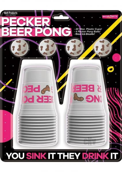 Pecker Beer Pong Game With Balls