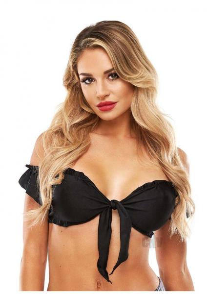 Teacher's Pet School Girl Tie Top Black