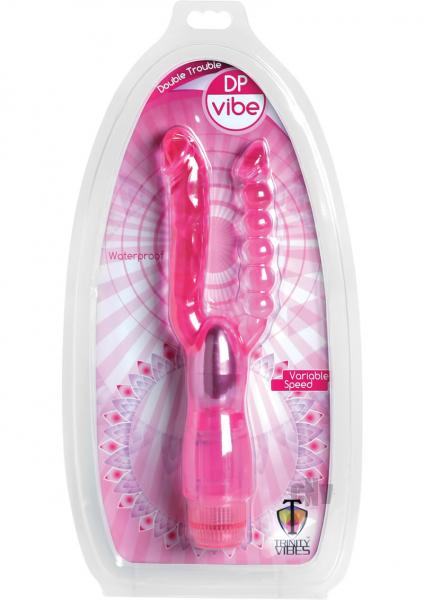 Trinity Double Trouble DP Vibe Pink Sex Toy Product