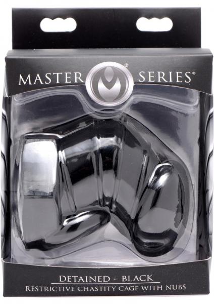 Detained Black Restrictive Chastity Cage Sex Toy Product