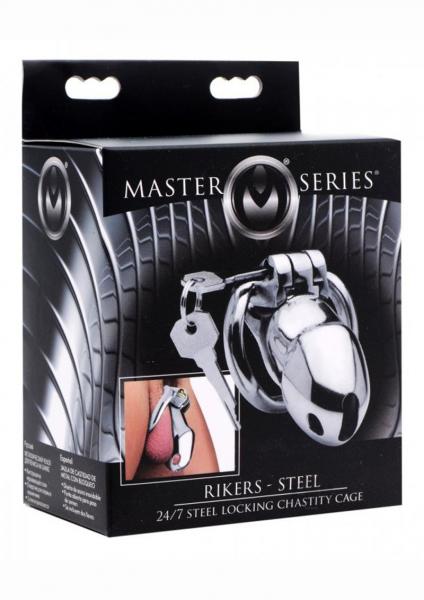 Rikers 24-7 Stainless Steel Locking Chasity Cage Sex Toy Product