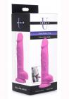 Strap U Silicone Dildo W/balls Pink Sex Toy Product