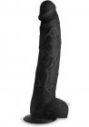 Mc Hung Harry Dildo W/balls 11.75 Black Image 3