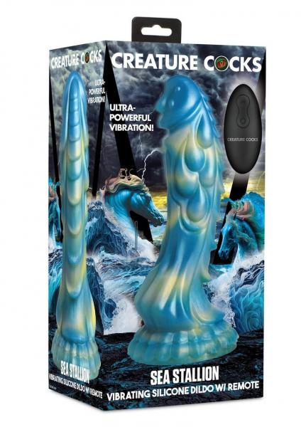 Creature Cocks Sea Stallion Vibrating Silicone Dildo With Remote