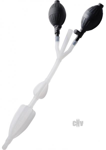 Inflatable Double Bulb Style Nozzle Sex Toy Product