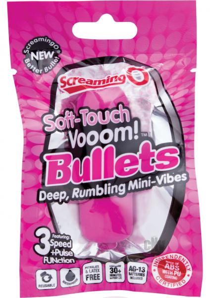 Screaming O Soft Touch Vooom Bullet Vibrator Pink Sex Toy Product
