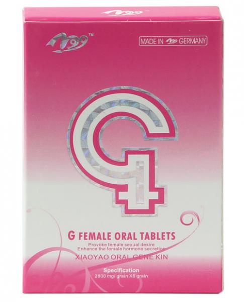 G Female Herbal Enhancement Tablets Box Of 6 Sex Toy Product