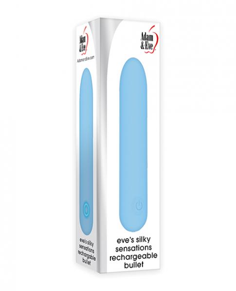Adam & Eve Eve's Silky Sensations Rechargeable Bullet – Blue