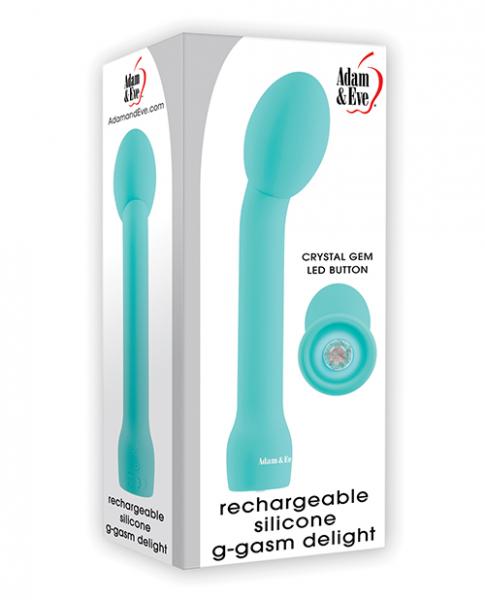 Adam & Eve G-gasm Delight Rechargeable Silicone G Spot Vibe – Teal