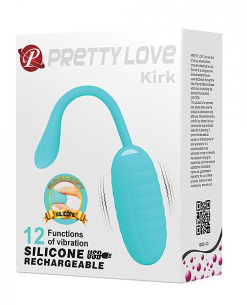 Pretty Love Kirk Liquid Silicone Remote Egg Vibrator Blue Sex Toy Product