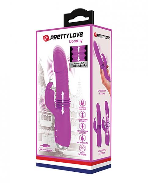 Pretty Love Dorothy Thrusting Rabbit Vibrator Purple Sex Toy Product