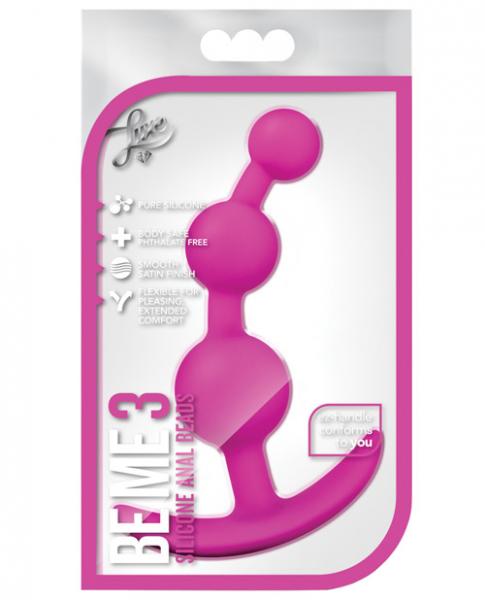 Luxe Be Me 3 Fuchsia Anal Beads Sex Toy Product