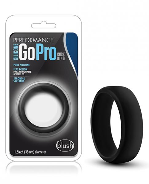 Performance Silicone Go Pro Cock Ring Black Sex Toy Product