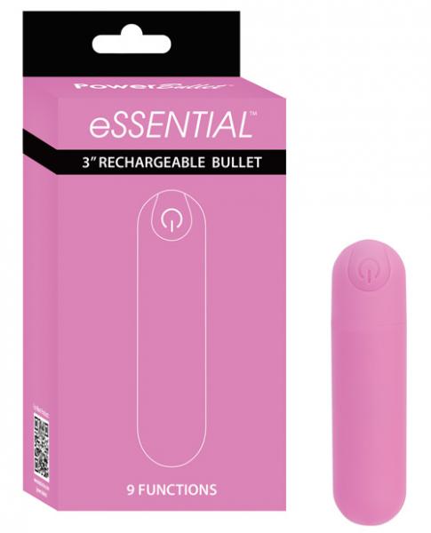 Essential Power Bullet Vibrator 3 inches Pink Sex Toy Product