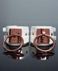 Pleasure Collection Adjustable Handcuffs - White/rose Gold Image 2