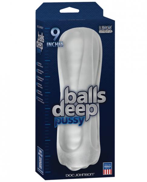 Balls Deep 9 inches Pussy Stroker Frost Sex Toy Product