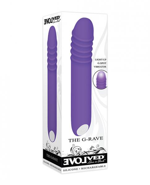 Evolved The G-rave Light Up Vibrator – Purple