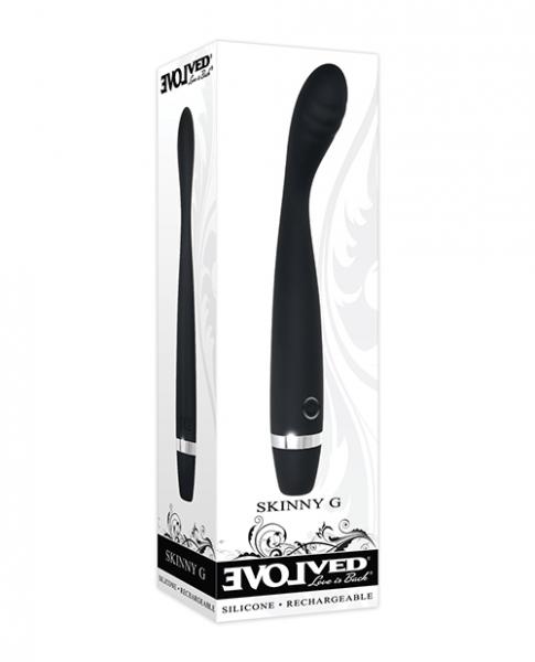 Evolved Skinny G  Silicone G Spot Vibrator – Black